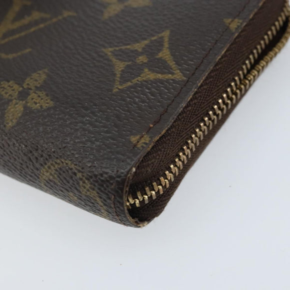LOUIS VUITTON Monogram Zippy Coin Purse Coin Purse M60067 LV Auth BA11516