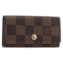 LOUIS VUITTON Damier Ebene Multicles 4 Key Case N62631 LV Auth BA11517-1