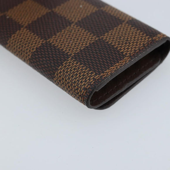 LOUIS VUITTON Damier Ebene Multicles 4 Key Case N62631 LV Auth BA11517