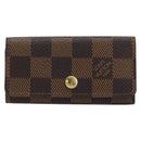 LOUIS VUITTON Damier Ebene Multicles 4 Key Case N62631 LV Auth BA11517-13