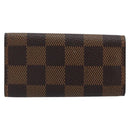 LOUIS VUITTON Damier Ebene Multicles 4 Key Case N62631 LV Auth BA11517-2
