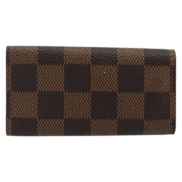 LOUIS VUITTON Damier Ebene Multicles 4 Key Case N62631 LV Auth BA11517