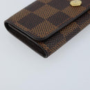 LOUIS VUITTON Damier Ebene Multicles 4 Key Case N62631 LV Auth BA11517-14
