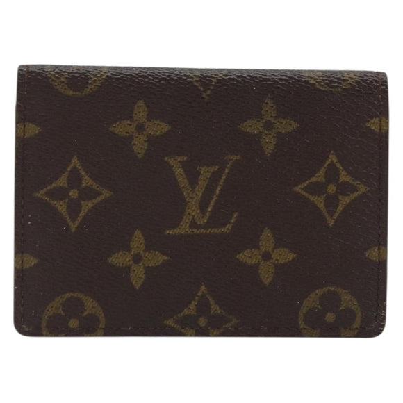 LOUIS VUITTON Monogram Porte 2 Cult Vertical Pass Case M60533 LV Auth BA11518