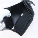LOUIS VUITTON Monogram Shadow Discovery Compact Wallet Black M67631 Auth BA11519-9