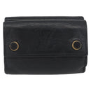 LOUIS VUITTON Monogram Shadow Discovery Compact Wallet Black M67631 Auth BA11519-13