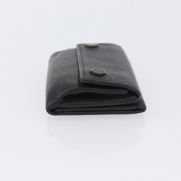 LOUIS VUITTON Monogram Shadow Discovery Compact Wallet Black M67631 Auth BA11519
