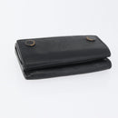 LOUIS VUITTON Monogram Shadow Discovery Compact Wallet Black M67631 Auth BA11519-5