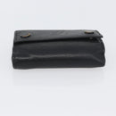 LOUIS VUITTON Monogram Shadow Discovery Compact Wallet Black M67631 Auth BA11519-6