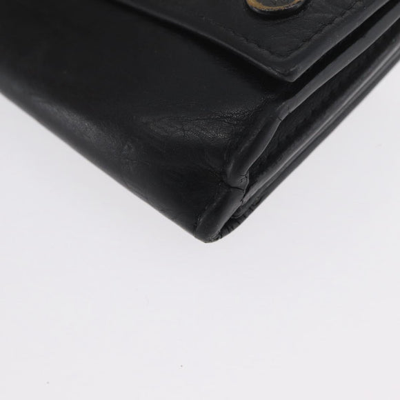 LOUIS VUITTON Monogram Shadow Discovery Compact Wallet Black M67631 Auth BA11519