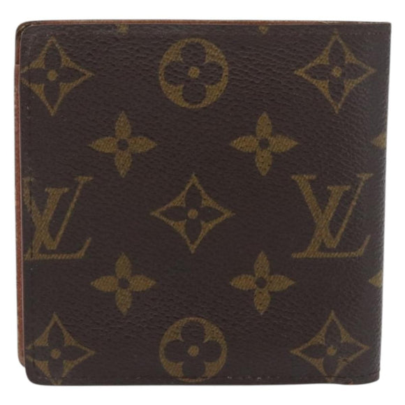 LOUIS VUITTON Monogram Portefeuille Marco Bifold Wallet M61675 LV Auth BA11520