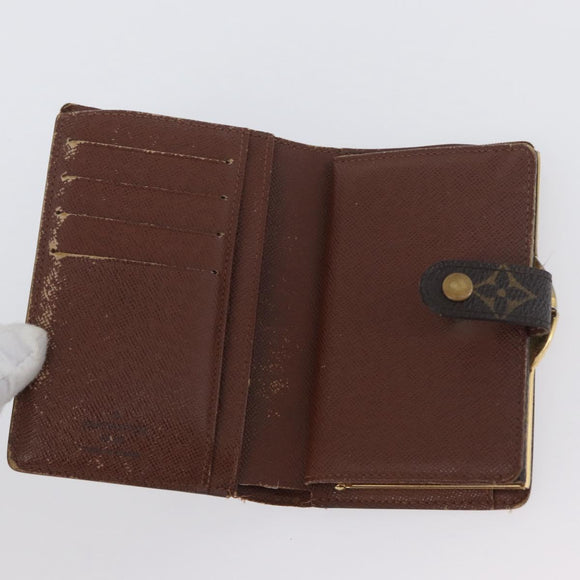 LOUIS VUITTON Monogram Porte Monnaie Billets Viennois Wallet M61663 Auth BA11522