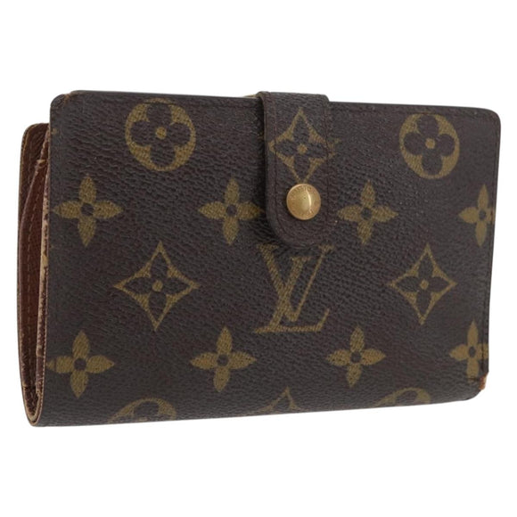 LOUIS VUITTON Monogram Porte Monnaie Billets Viennois Wallet M61663 Auth BA11522