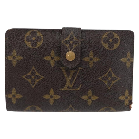LOUIS VUITTON Monogram Porte Monnaie Billets Viennois Wallet M61663 Auth BA11522