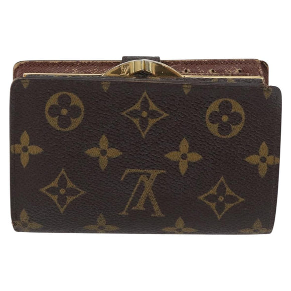 LOUIS VUITTON Monogram Porte Monnaie Billets Viennois Wallet M61663 Auth BA11522