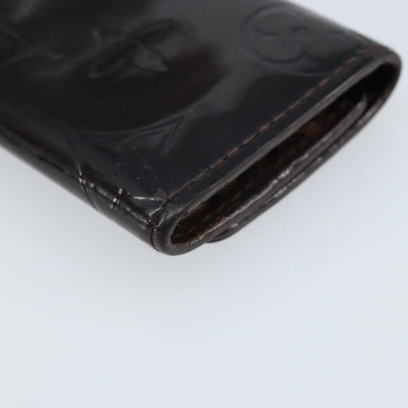 LOUIS VUITTON Vernis Multicles 4 Key Case Amarrant M93517 LV Auth BA11523