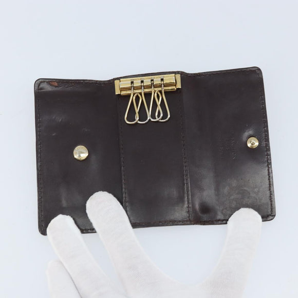 LOUIS VUITTON Vernis Multicles 4 Key Case Amarrant M93517 LV Auth BA11523