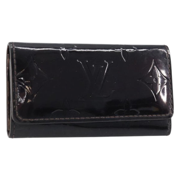 LOUIS VUITTON Vernis Multicles 4 Key Case Amarrant M93517 LV Auth BA11523