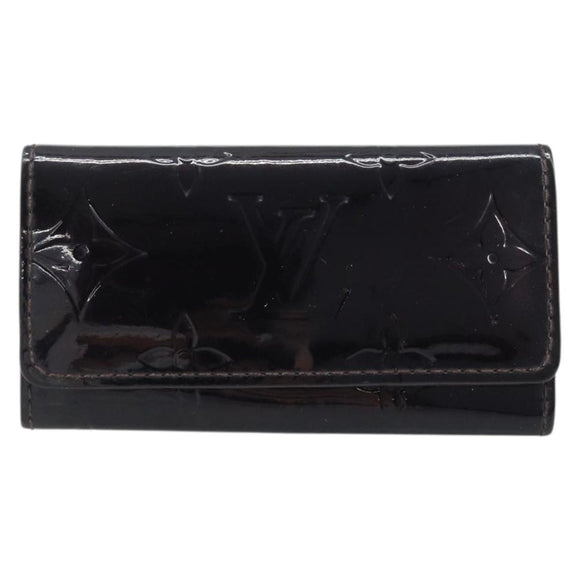 LOUIS VUITTON Vernis Multicles 4 Key Case Amarrant M93517 LV Auth BA11523