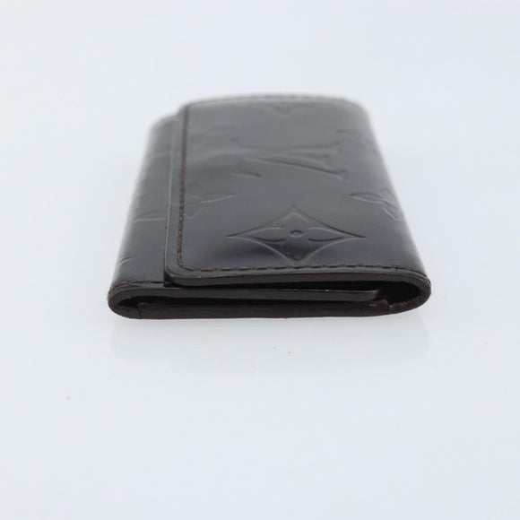LOUIS VUITTON Vernis Multicles 4 Key Case Amarrant M93517 LV Auth BA11523