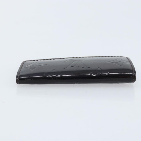 LOUIS VUITTON Vernis Multicles 4 Key Case Amarrant M93517 LV Auth BA11523