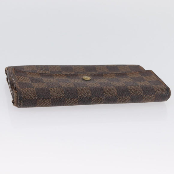 LOUIS VUITTON Monogram Damier Ebene Long Wallet 5 Set LV Auth BA11527