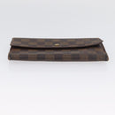 LOUIS VUITTON Monogram Damier Ebene Long Wallet 5 Set LV Auth BA11527-23