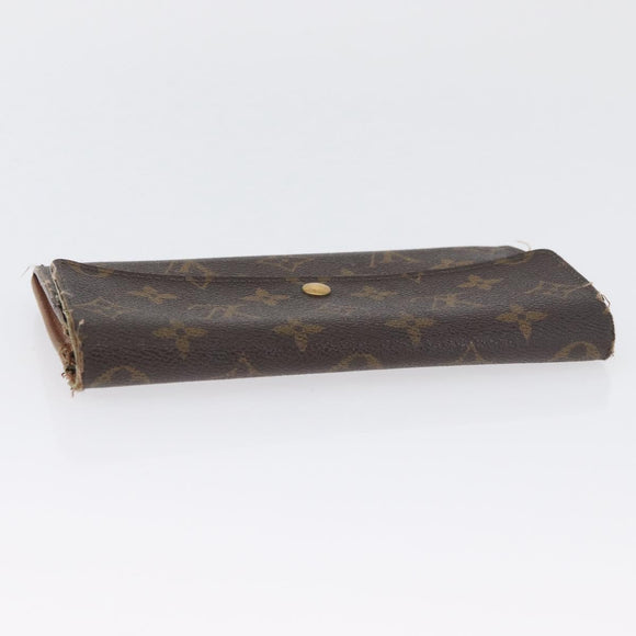 LOUIS VUITTON Monogram Damier Ebene Long Wallet 5 Set LV Auth BA11527