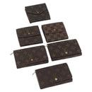 LOUIS VUITTON Monogram Damier Ebene Wallet 6 Set LV Auth BA11528-1