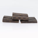 LOUIS VUITTON Monogram Damier Ebene Wallet 6 Set LV Auth BA11528-6
