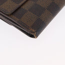 LOUIS VUITTON Monogram Damier Ebene Wallet 6 Set LV Auth BA11528-9