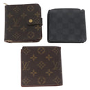 LOUIS VUITTON Monogram Damier Ebene Wallet 8 sets LV Auth BA11529-2