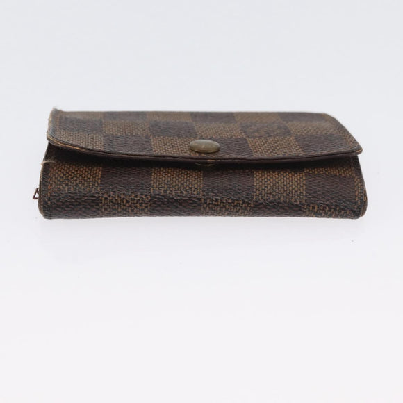 LOUIS VUITTON Monogram Damier Ebene Wallet 8 sets LV Auth BA11529
