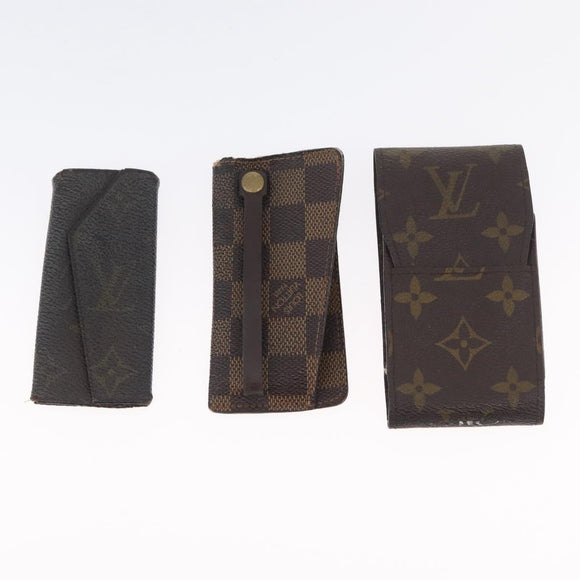 LOUIS VUITTON Monogram Damier Ebene Wallet 8 sets LV Auth BA11529
