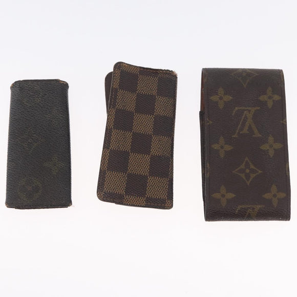 LOUIS VUITTON Monogram Damier Ebene Wallet 8 sets LV Auth BA11529