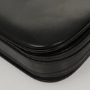 BALLY Shoulder Bag Leather Black Gold Auth BA1153-17