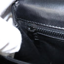 BALLY Shoulder Bag Leather Black Gold Auth BA1153-22