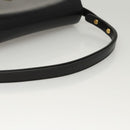 BALLY Shoulder Bag Leather Black Gold Auth BA1153-7