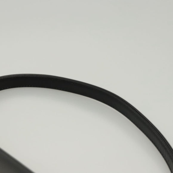 BALLY Shoulder Bag Leather Black Gold Auth BA1153