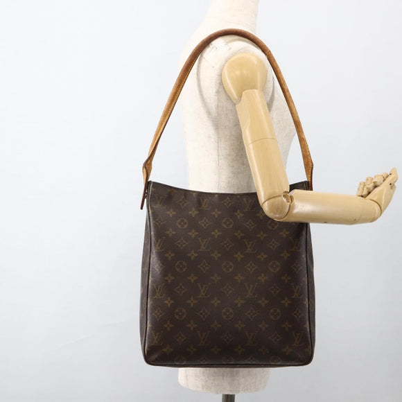 LOUIS VUITTON Monogram Looping GM Shoulder Bag M51145 LV Auth BA11531