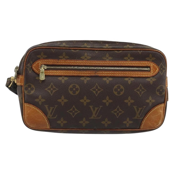 LOUIS VUITTON Monogram Marly Dragonne GM Clutch Bag M51825 LV Auth BA11533