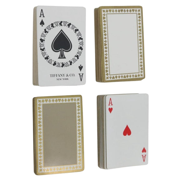 TIFFANY&Co. Playing Cards 2 Set Red Blue Auth BA11539