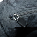 GUCCI Shoulder Bag Canvas Black Silver Auth BA11545-21