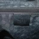 GUCCI Shoulder Bag Canvas Black Silver Auth BA11545-22