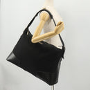 GUCCI Shoulder Bag Canvas Black Silver Auth BA11545-25