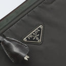 PRADA Hand Bag Nylon Gray Silver Auth BA11546-18