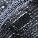 PRADA Hand Bag Nylon Gray Silver Auth BA11546-20