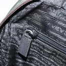 PRADA Hand Bag Nylon Gray Silver Auth BA11546-23
