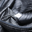 PRADA Hand Bag Nylon Gray Silver Auth BA11546-11