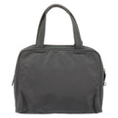 PRADA Hand Bag Nylon Gray Silver Auth BA11546-2